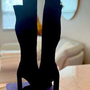 STUART WEITZMAN Alljill Over the Knee Suede Boot Sz 9.5
